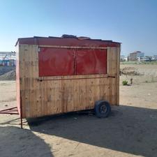 کانکس فلزی چوبی برای دکه فلافلی و...