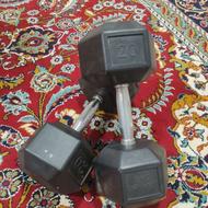 دمبل 20 کیلویی جفت مکسول چرمی