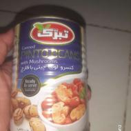 کنسرو لوبیا باقارچ تبرک