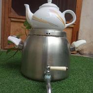 سماور قوری رو گازی ورق ضخیم جنس خوب