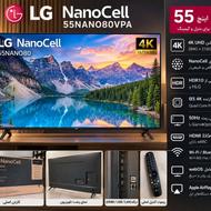 تلویزیون LG NanoCell 55 اینچ 4K مدل 55NANO80VPA | اصل