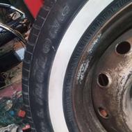 لاستیک پیکان سایز 13با رینگ دور سفید