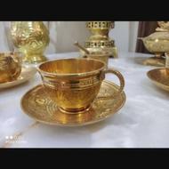 سه عدد فنجان نعلبعکی برنجی
