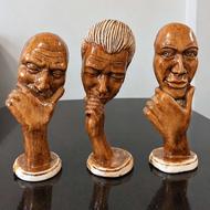 مجسمه چوبی هنری ماسک جذاب و خیره کننده
