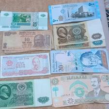 اسکناس های قدیمی با کیفیت کشورهای مختلف کلکسیونی قیمت توافقی