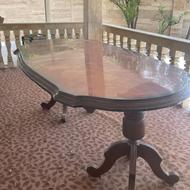 میز شش نفره چوبی