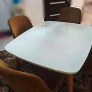 میز چهار نفره ناهارخوری چوبی